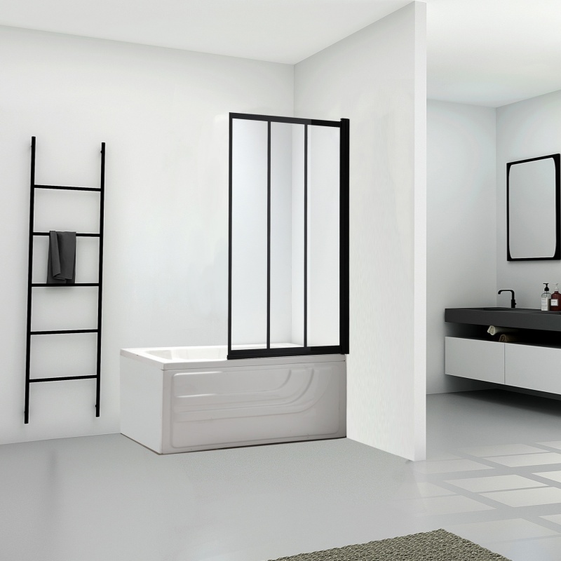Customized Tempered Glass Shower Room Simple Bathtub Screen Door