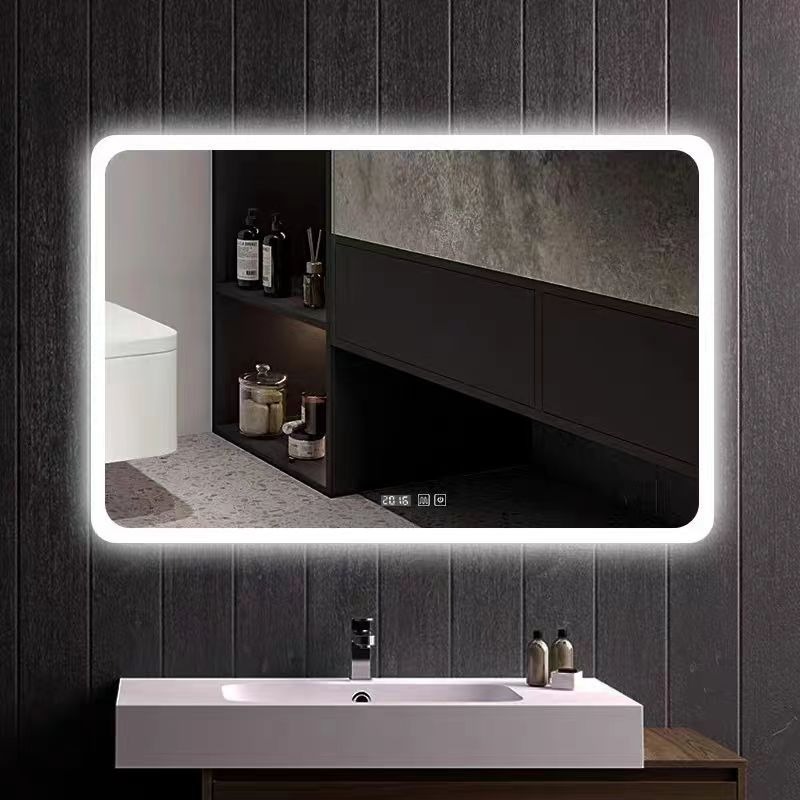 Smart Rectangular Bathroom Wall Mirror Waterproof Defogging LED Mirror