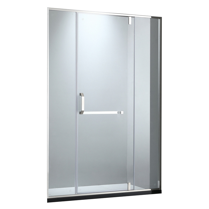 Wall to Wall Stainless Steel Narrow Frame Pivot Door Tampered Glass Shower Door