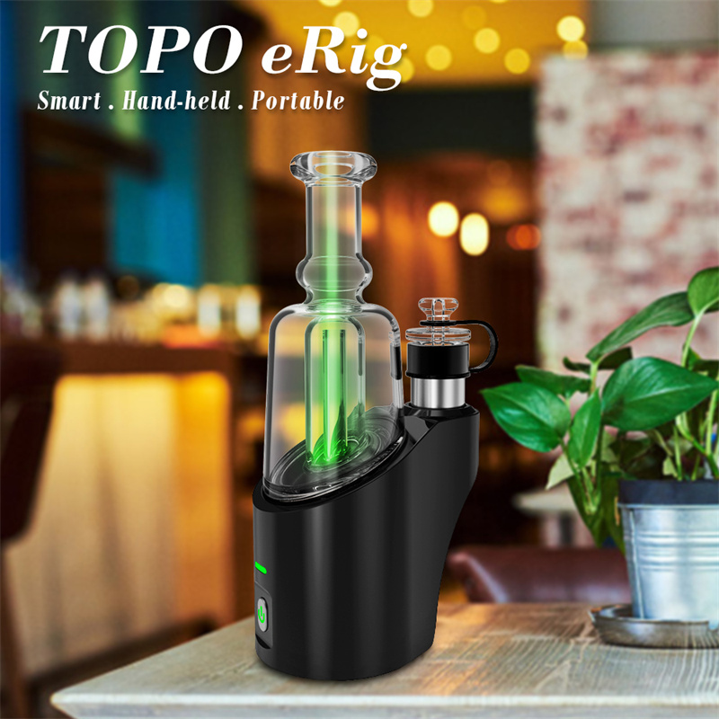 Portable Topo eRig Classic 2-In-1 Topo eRig for Concentrate and Dry Herb Easy To Use
