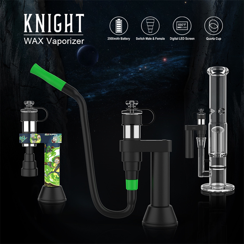 Knight Vaporizer Portable eRig Real Time Temperature Vaporizer with Screen