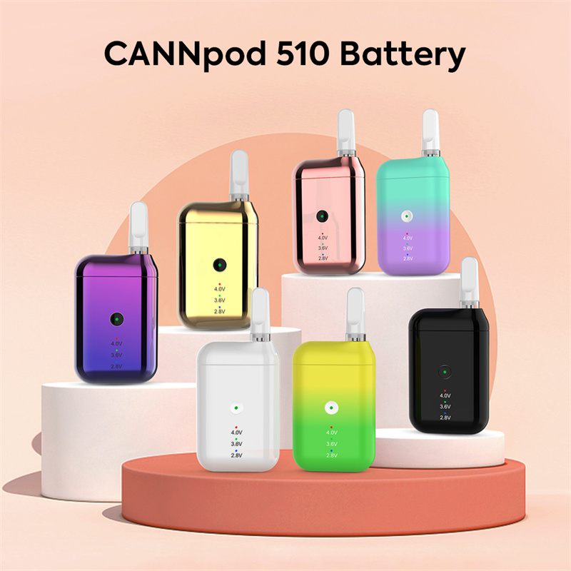 Airpod Like Vape Battery CANNpod 510 Thread Battery with Cart Storage Container