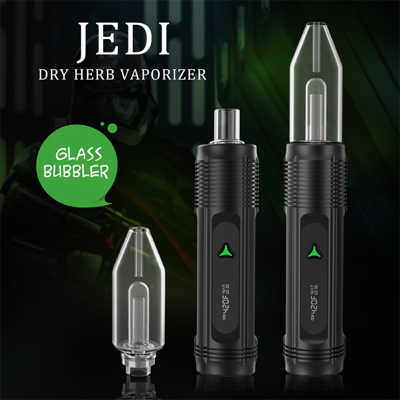 2025 Popular JEDI Vaporizer 5 Temperature Level Metal Tube Dry Herb Vaporizer