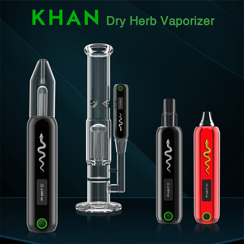 2500mAh Dry Herb Vaporizer KHAN Vaporizer With Real Temperature Control