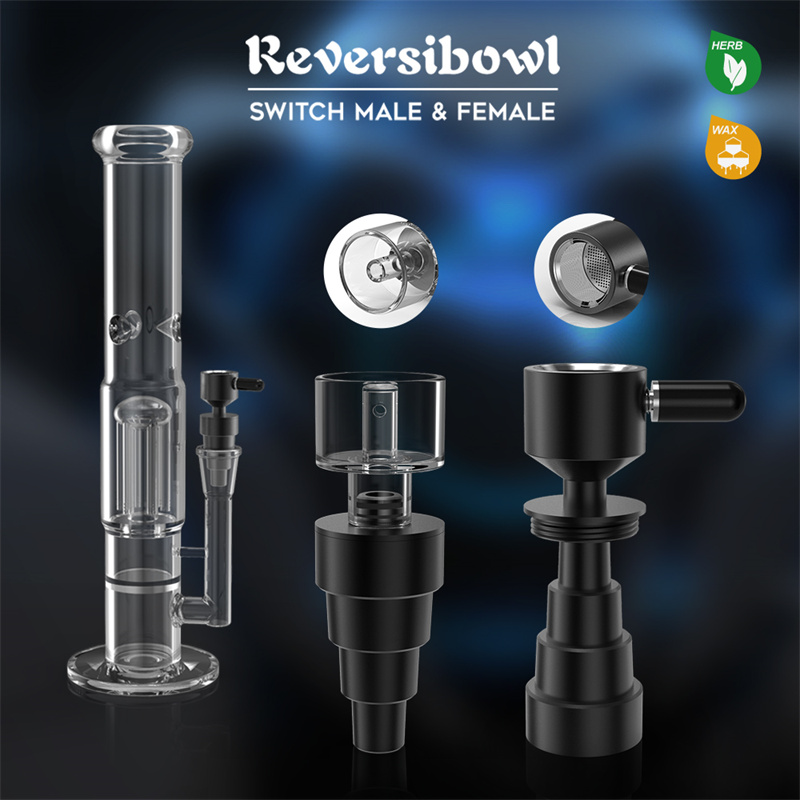 Metal Bowl OEM Smoking Accessories Reversable Nail Titanium Nail With Male and Female Switch
