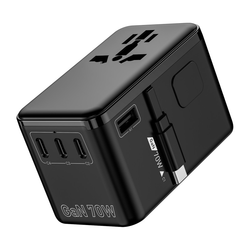70W GaN Universal Travel Adapter