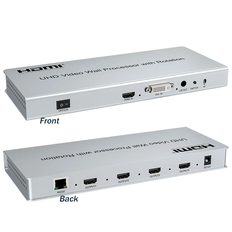 Pemproses Dinding Video SY-HD433 4K UHD dengan Putaran