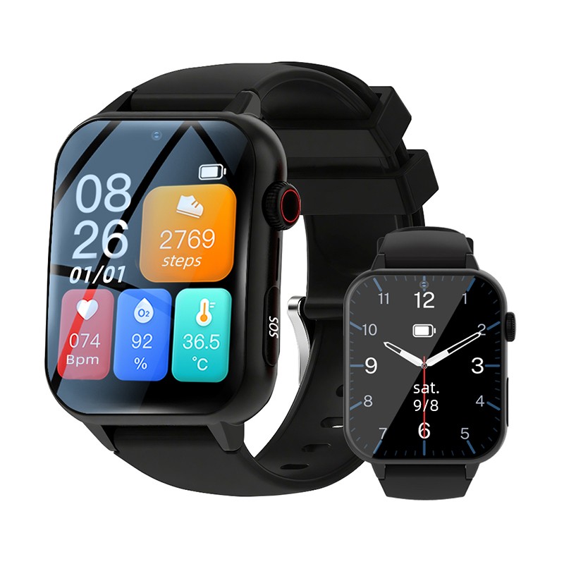 Reloj inteligente para personas mayores con ranura para tarjeta SIM, seguimiento GPS y alarmas.
