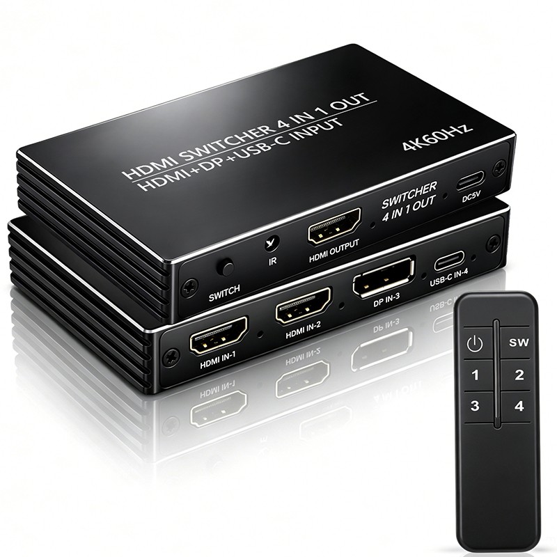 محول HDMI 4 في 1