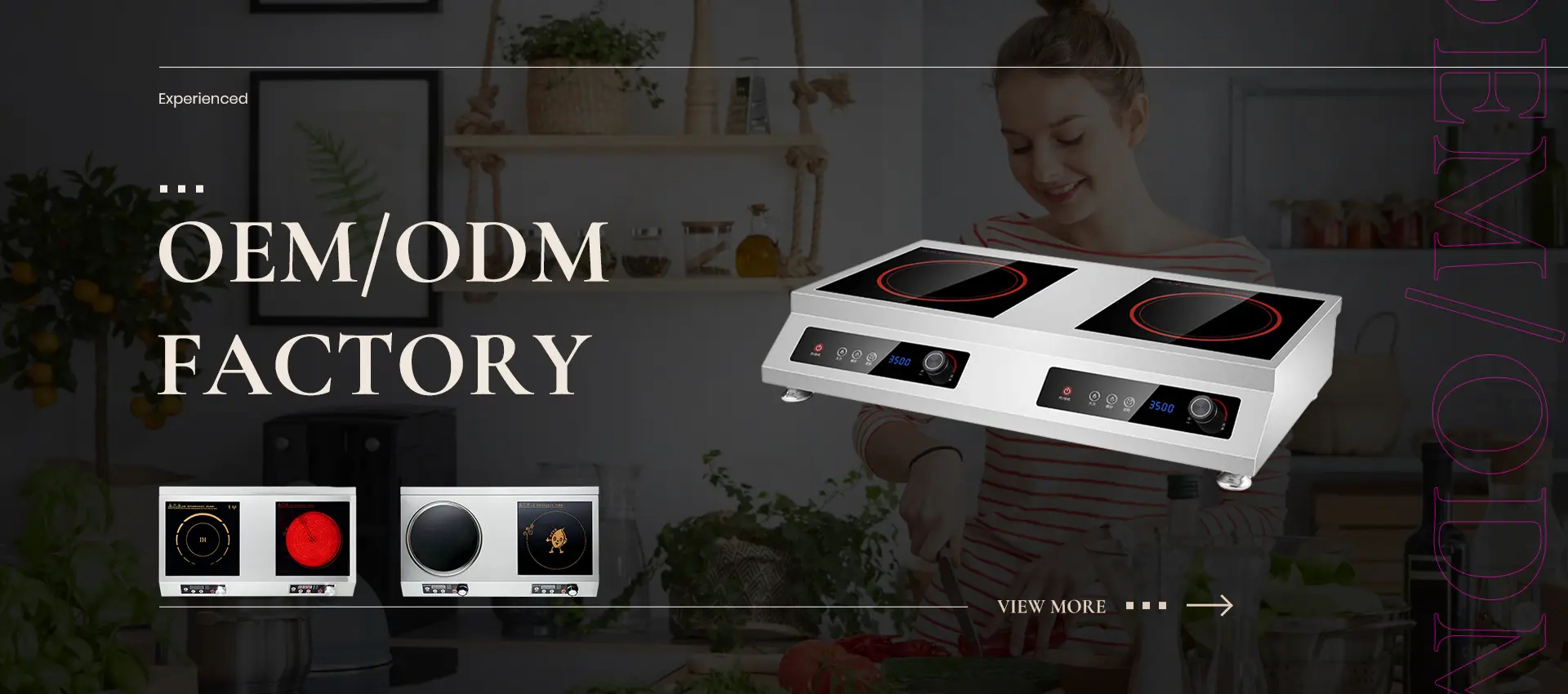 Double Induction Hob Portable