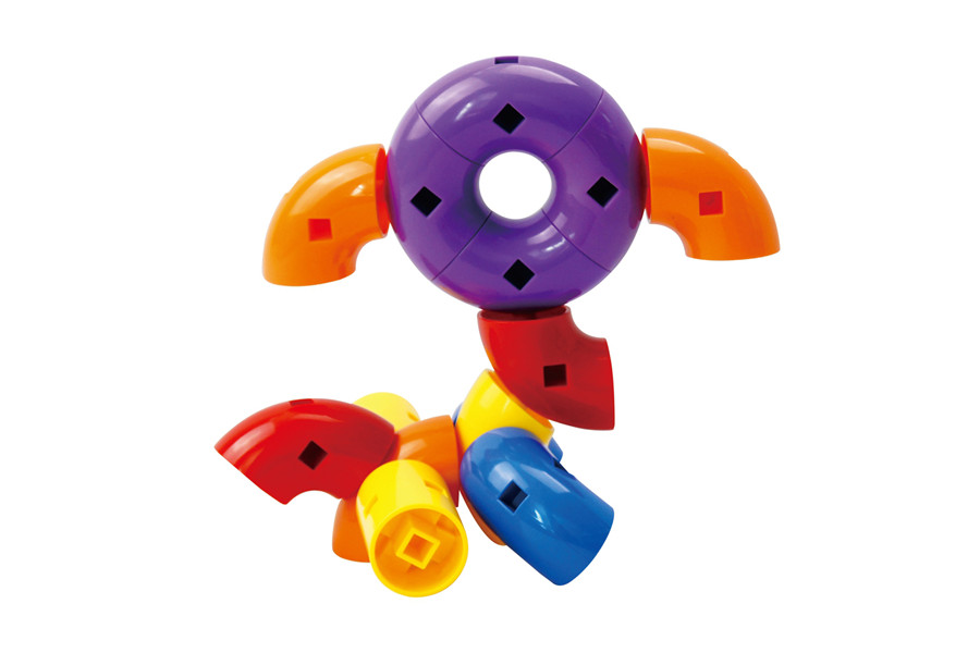 Kids Plastic Toy Blocks Stacking Blocks Special Shapes for Daycare Use