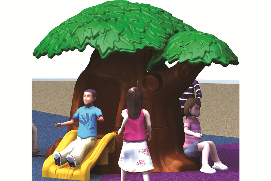 Small Garden Tree Play House Made of Plastic for Little Kids to Share with Best Friends