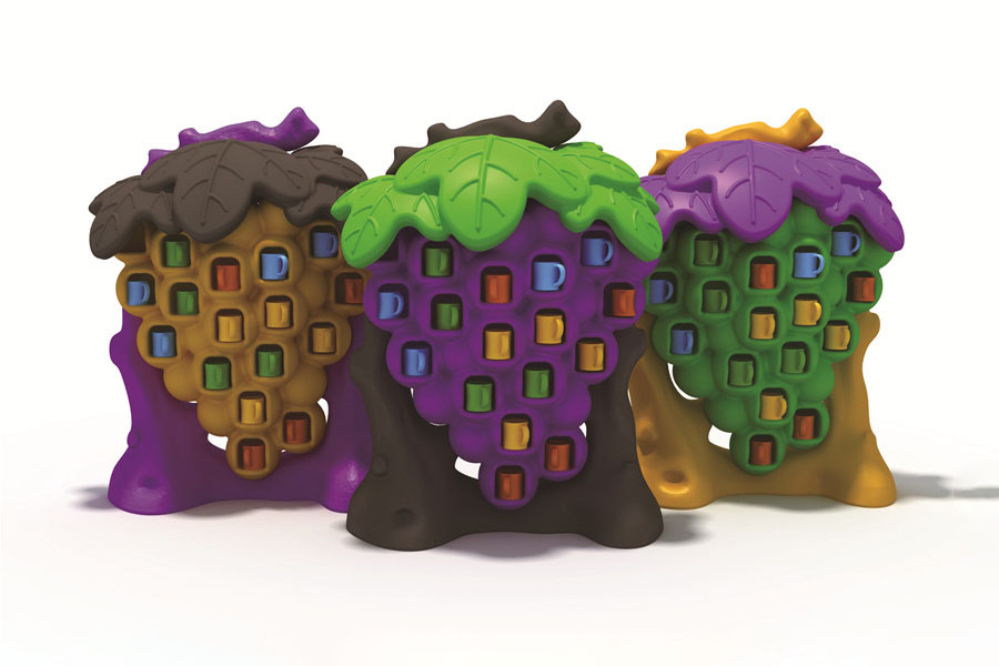 Plastic Children Cup Organizer Storage Rack Grapes Shape Suitable for Preschool Kindergarten Cup Drying Shelf