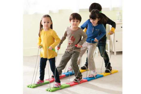 Centipede Races Walking Pedal Sensory Toy Set for Little Kids to Play at Daycare or Children Hospital