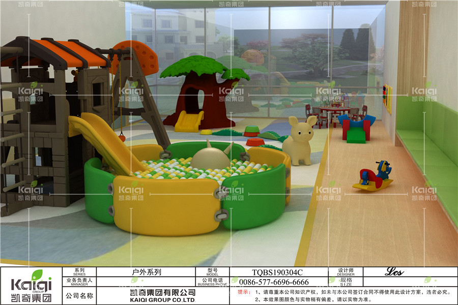 Indoor Play Area with Slides, Ball Pool and Swing Set