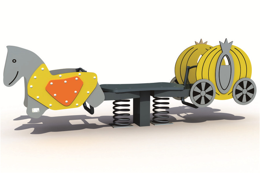Children Game Outdoor Seesaw Horse Rider