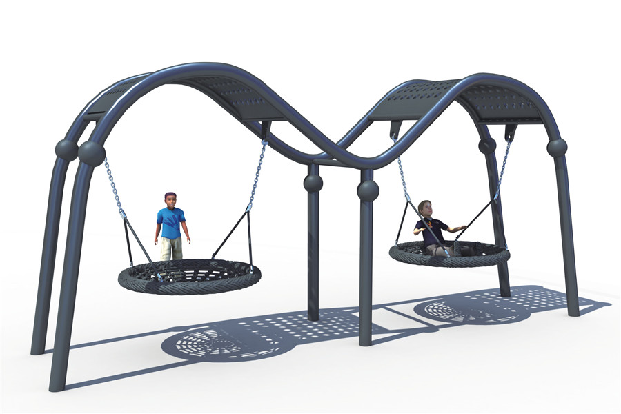 Backyard Swing Set with Big Bird Nest Seat