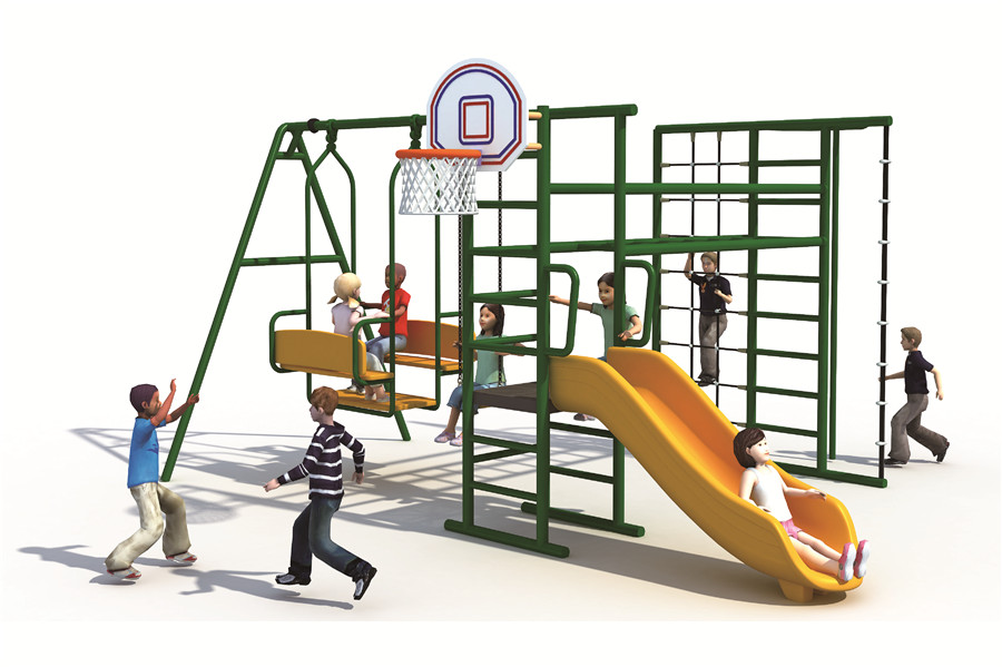 Multi-functional Swing Set with Slide and Climber