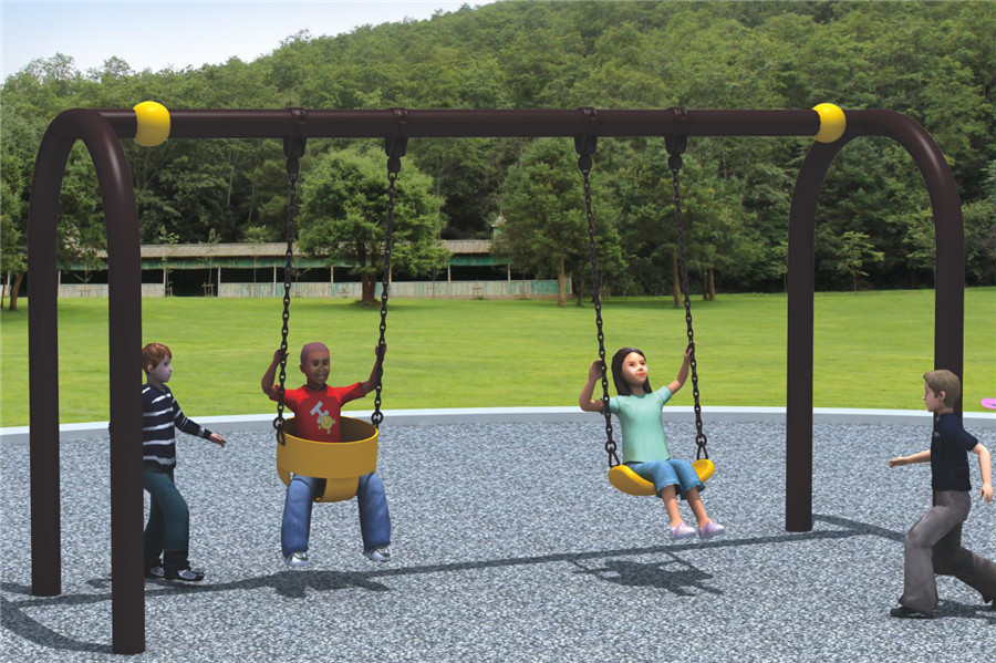 U-Shape Swing Set with 2 Seats