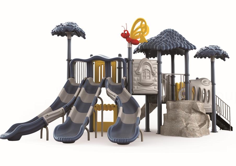 Play equipment made in plastic and steel for kids to play games and interactive with their friends in camping or resort