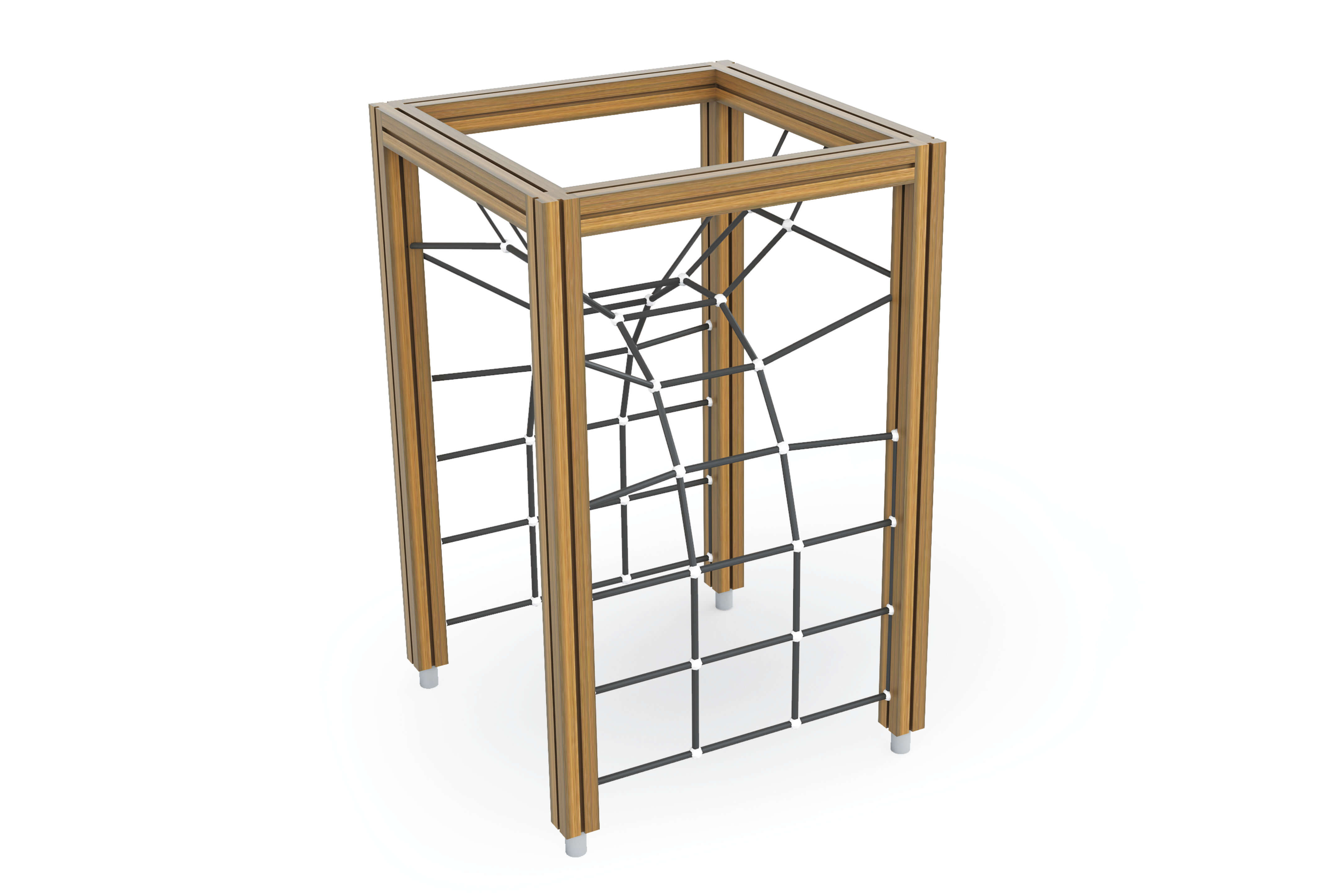 rope climber wood playground for outdoor playground