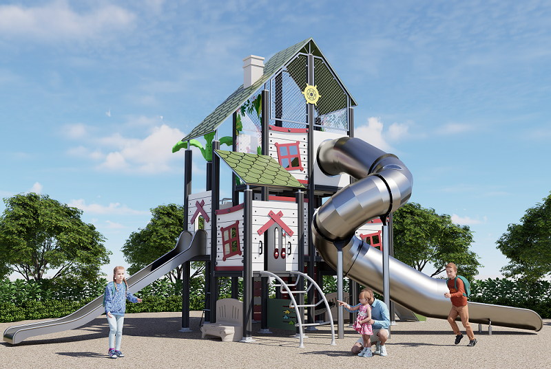 Eco wood series nature series Tree house Play Equipment Outdoor Landscape for Children to Play in kindergarten