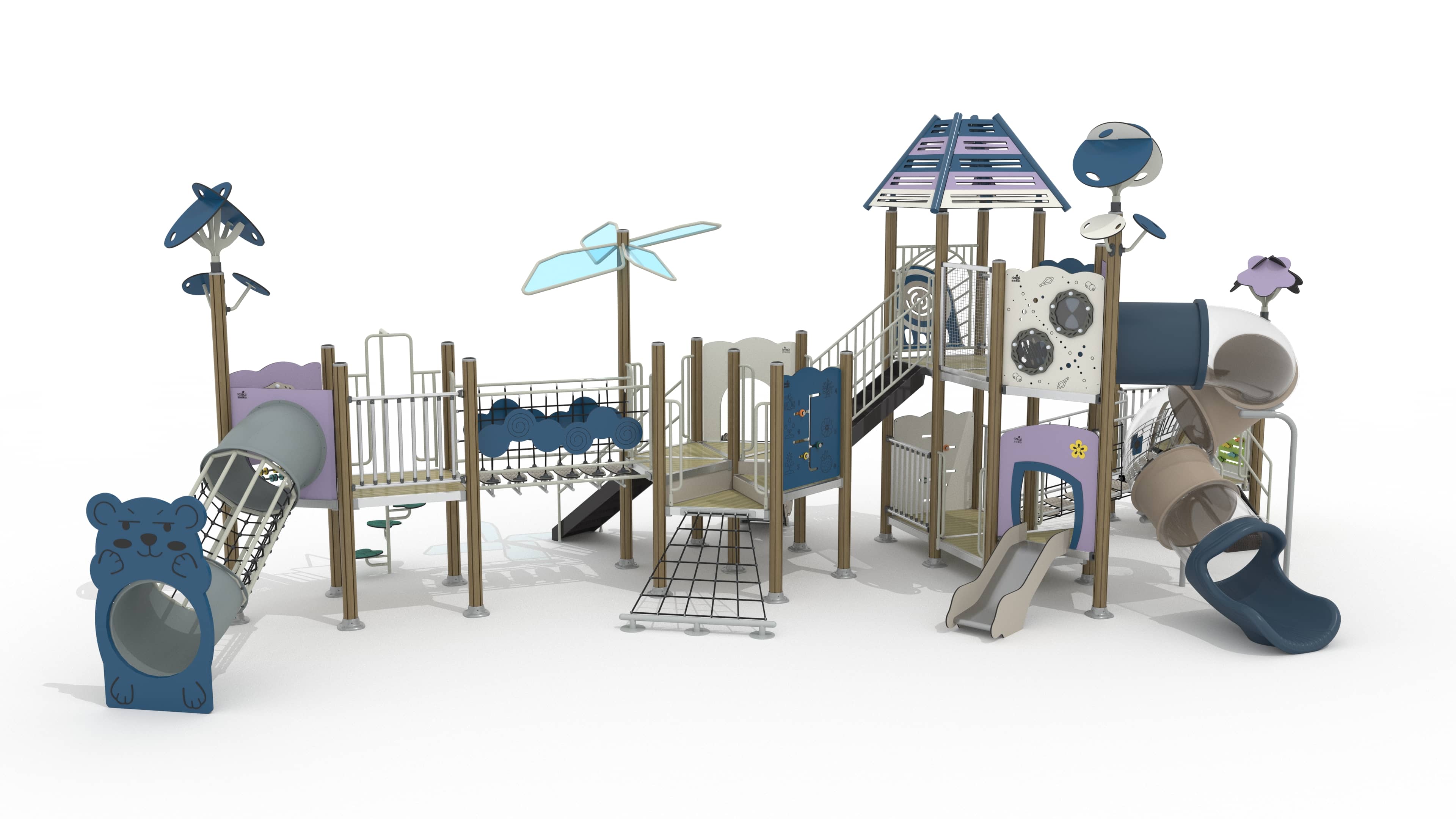 KAIQI Safety Wooden Outdoor Playground For Child New Design High Quality Big Size outdoor playground