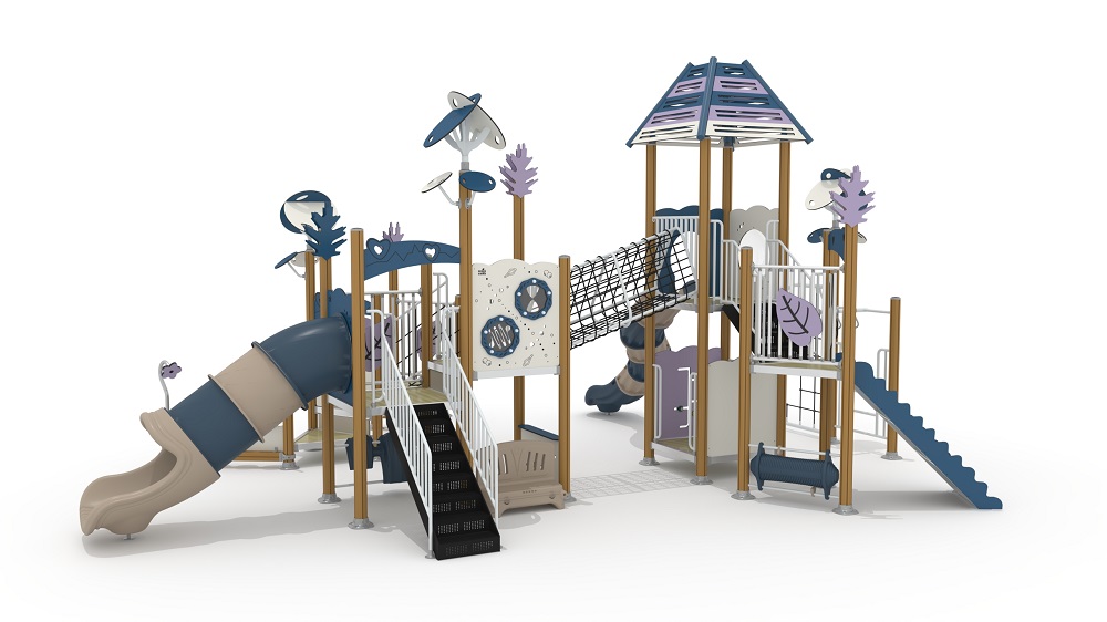 Eco wood series nature series Play Equipment Outdoor playground Landscape for Children to Play in kindergarten
