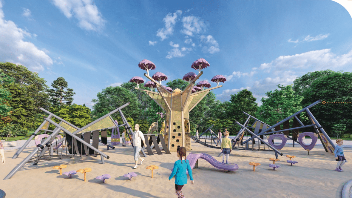 KAIQI Large Outdoor Amusement Equipment For Children Play Bring Funs For Children Outdoor Play