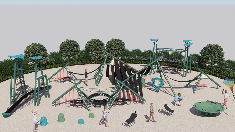 Kids recreational facility fitness outdoor equipment Playground Equipment for children in public park