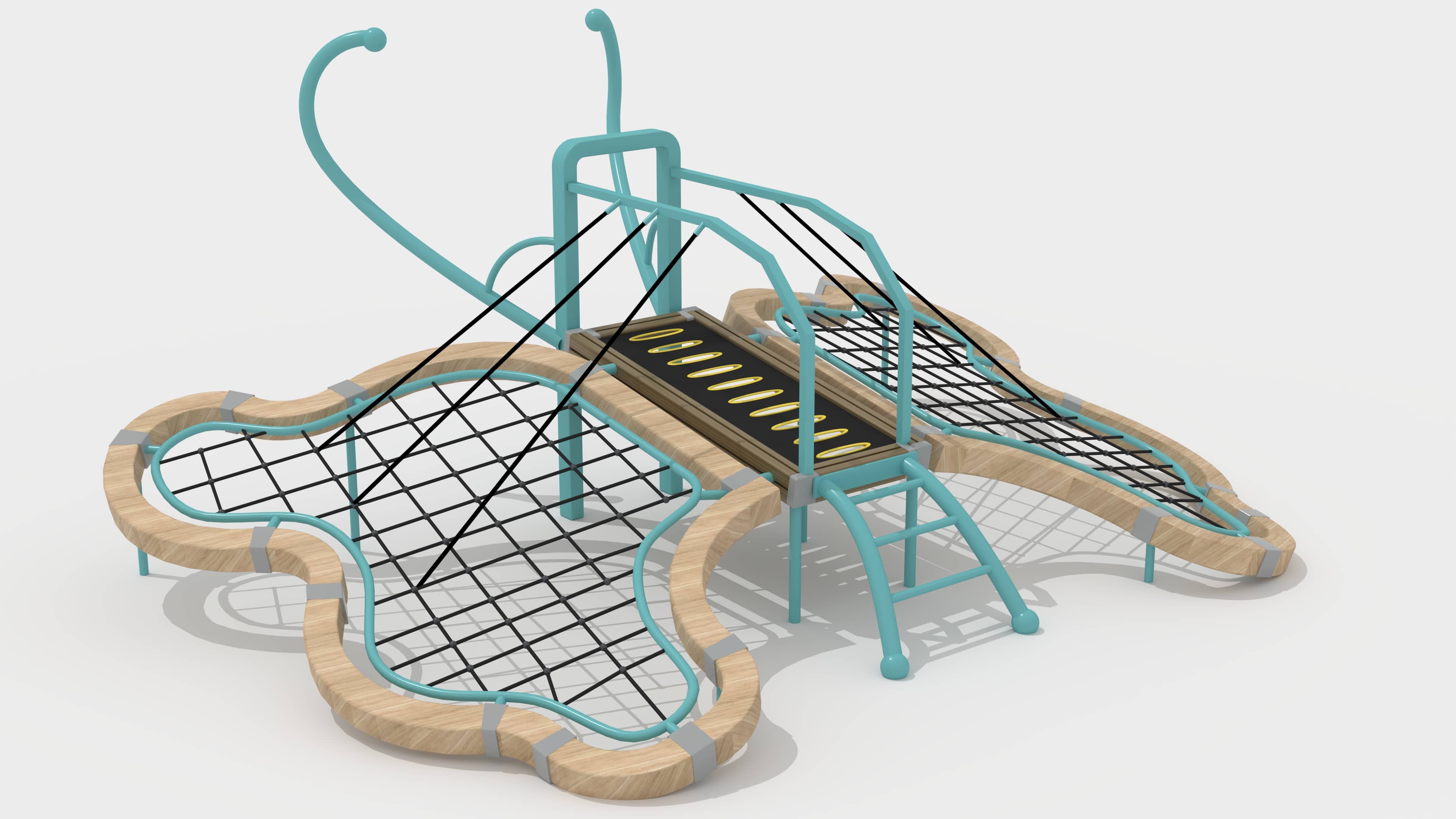 KAIQI Climbing Net Playground For Kids Cassic Physical Training Series Steel Frame Sailing Rope Net Quality Climbing Playground Equipment