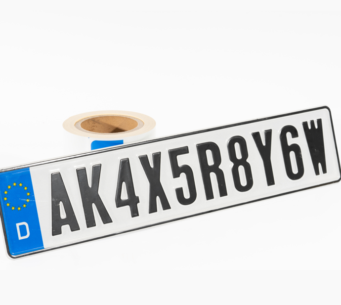 Embossing Vehicle License Plate Film