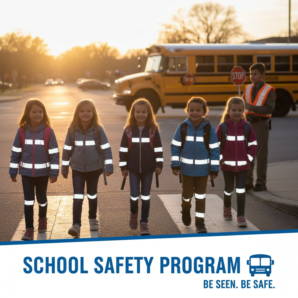 Clothing Reflective Tape For School Safety Programs