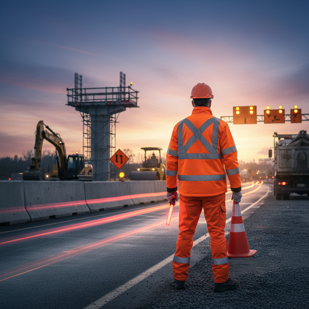 Safety Jacket Reflective For Roadside Infrastructure