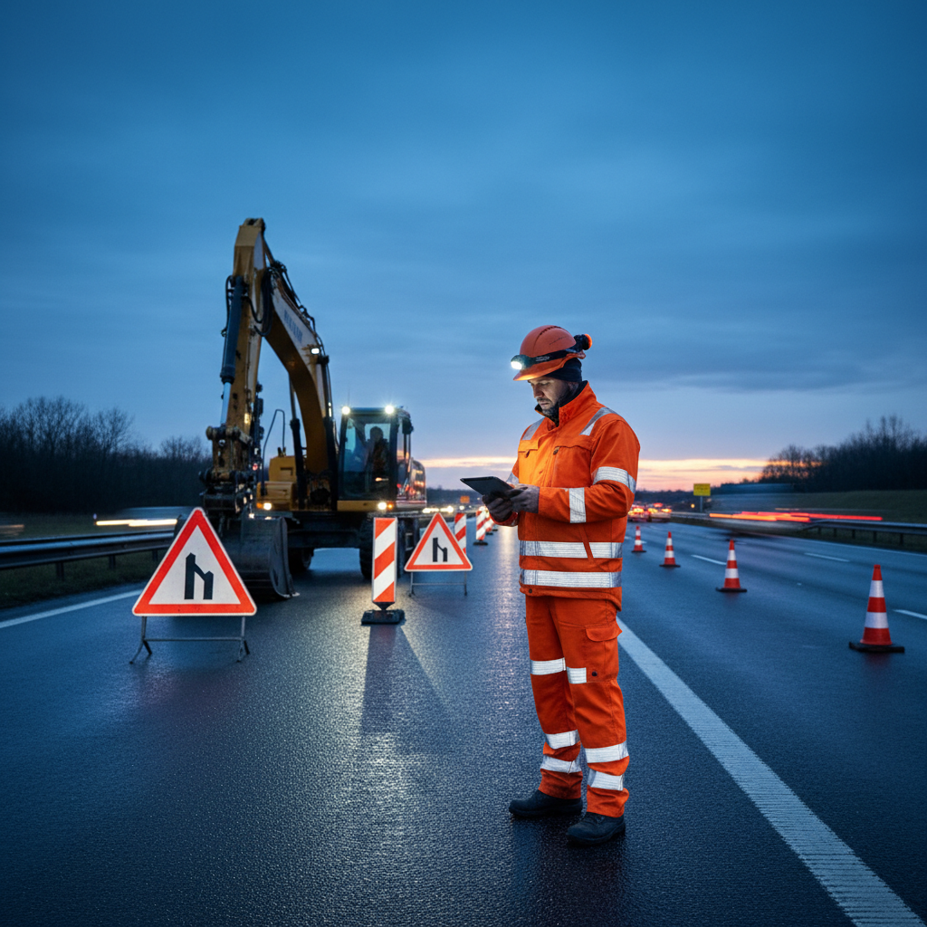 Reflective Workwear For Roadside Infrastructure