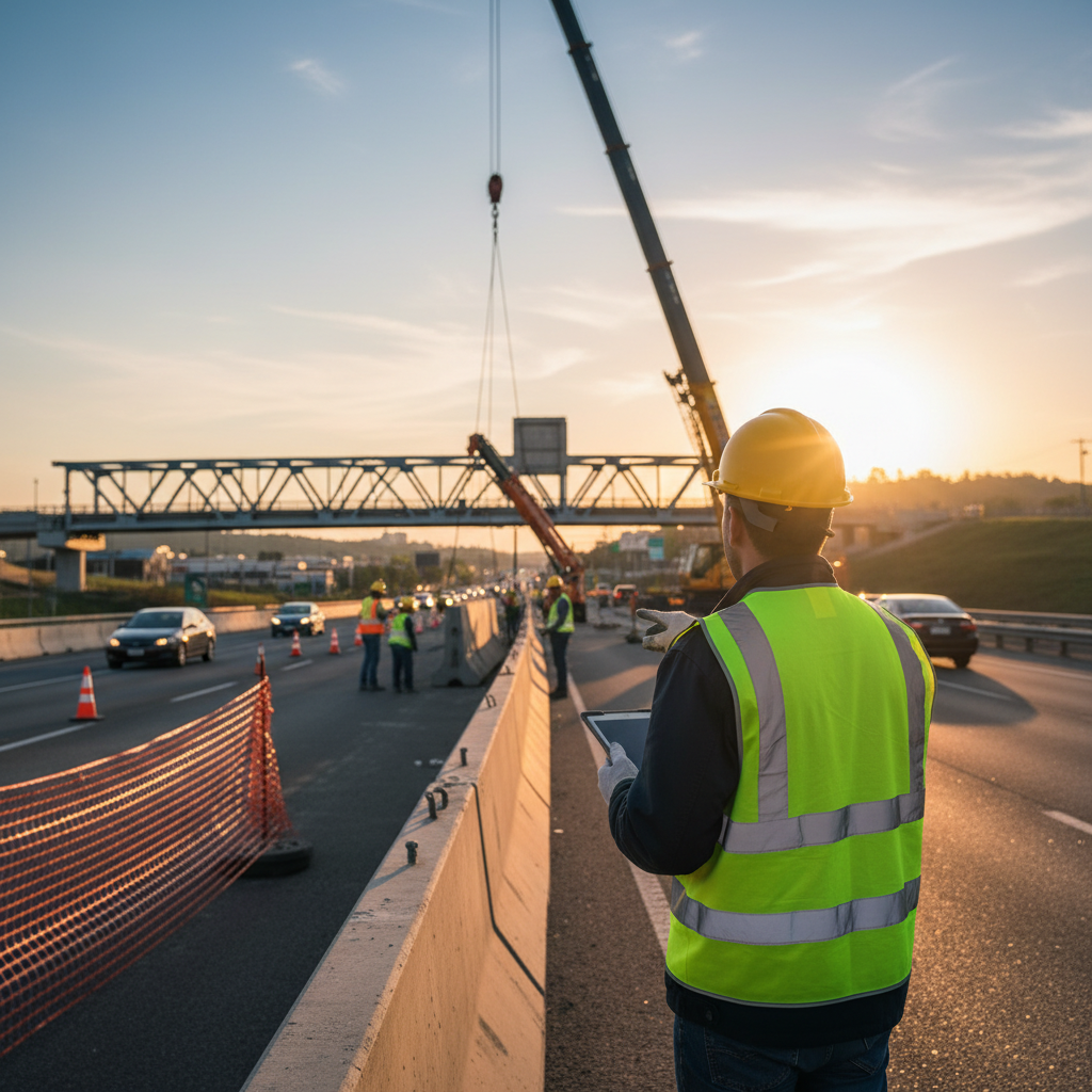 Reflective Vest Clothing For Roadside Infrastructure