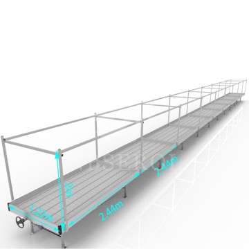 Cost-effective single layer grow rack NBSEROL RGMS Rack 1.0 4x72ft