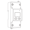 Din-rail type AC energy meterkwc