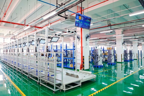ev charging station factory pilot