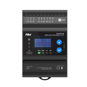 AC Din Rail-Mounted Three Phase IoT Multifunction Power Meter EGO700 with 4G LoRa Wireless Communication for Power Distribution Management