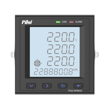 AC Panel Three Phase Multifunction Energy Meter SPM33 with Modbus