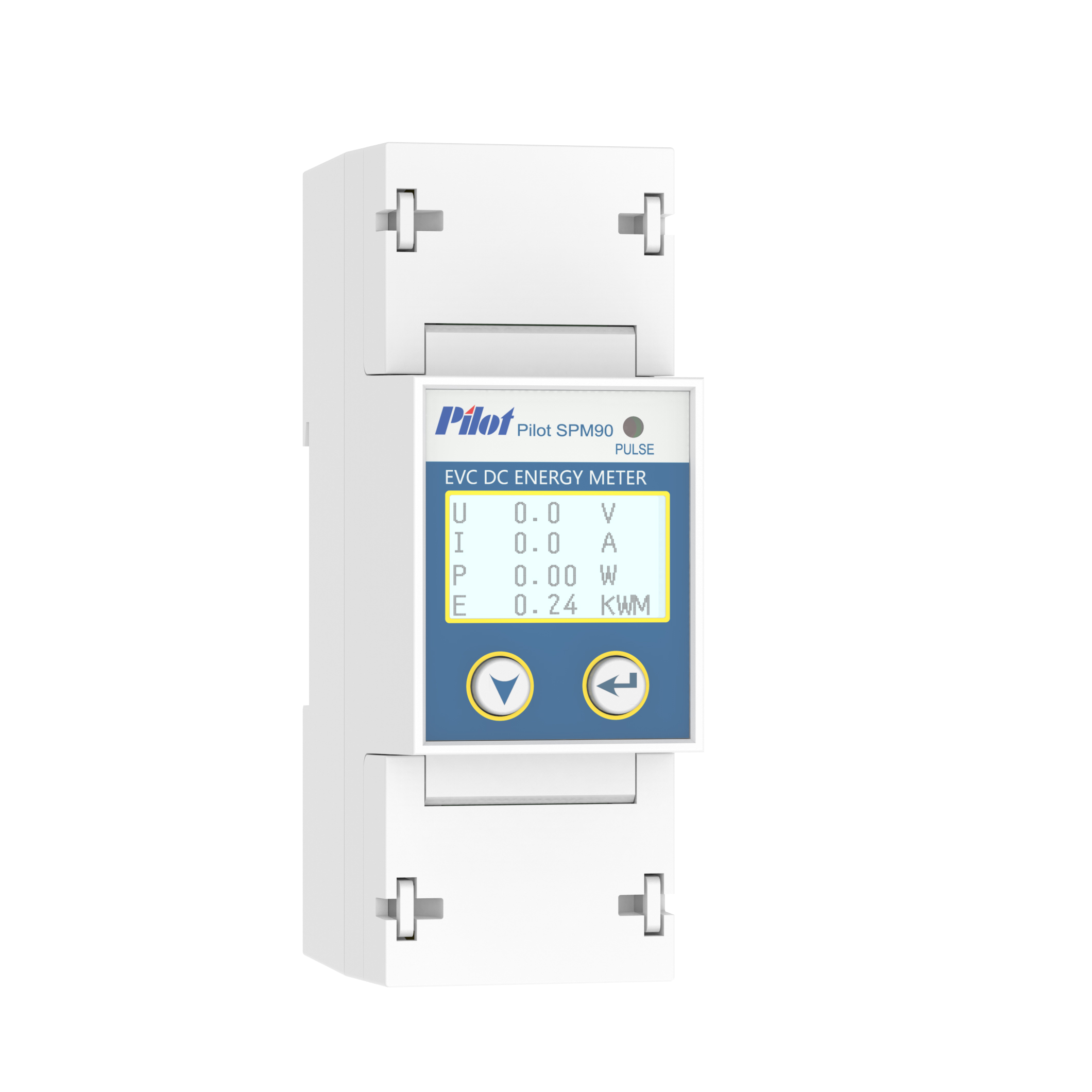 Din-Rail DC Single Phase Energy Meter SPM90 with basic function and pulse output, optional Shunt, Modbus protocol