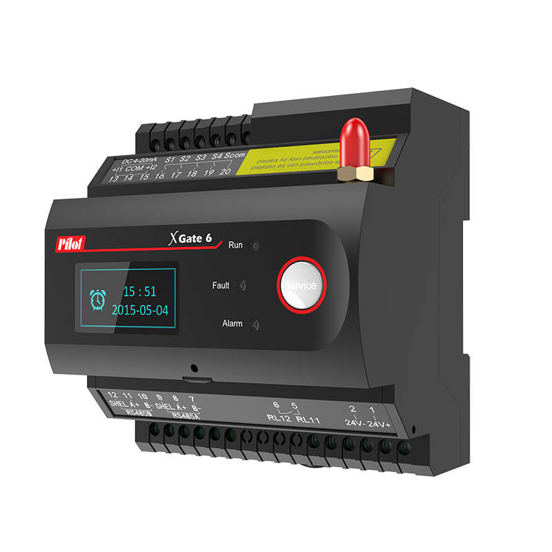 Din Rail-Mounted IoT Smart Gateway XGate6 with 2 Ethernet port
