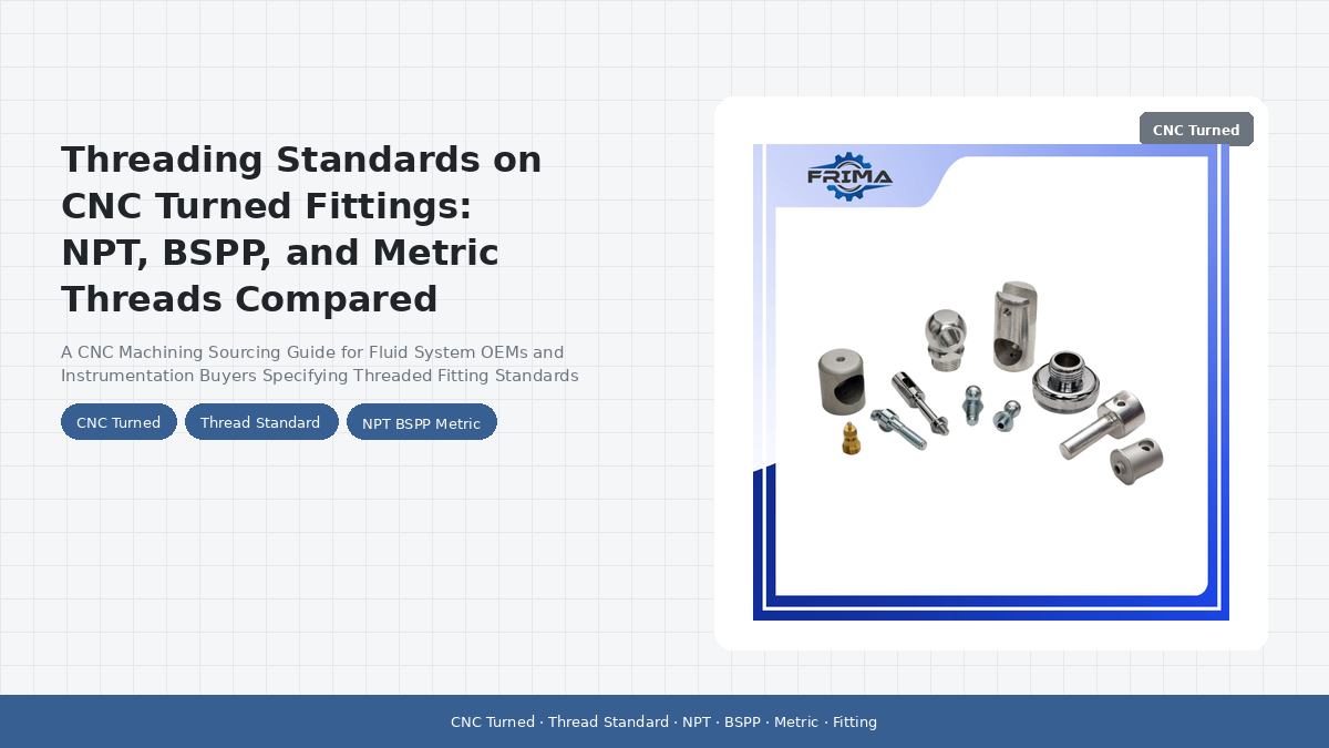 Threading Standards on CNC Turned Fittings: NPT, BSPP, and Metric Threads Compared