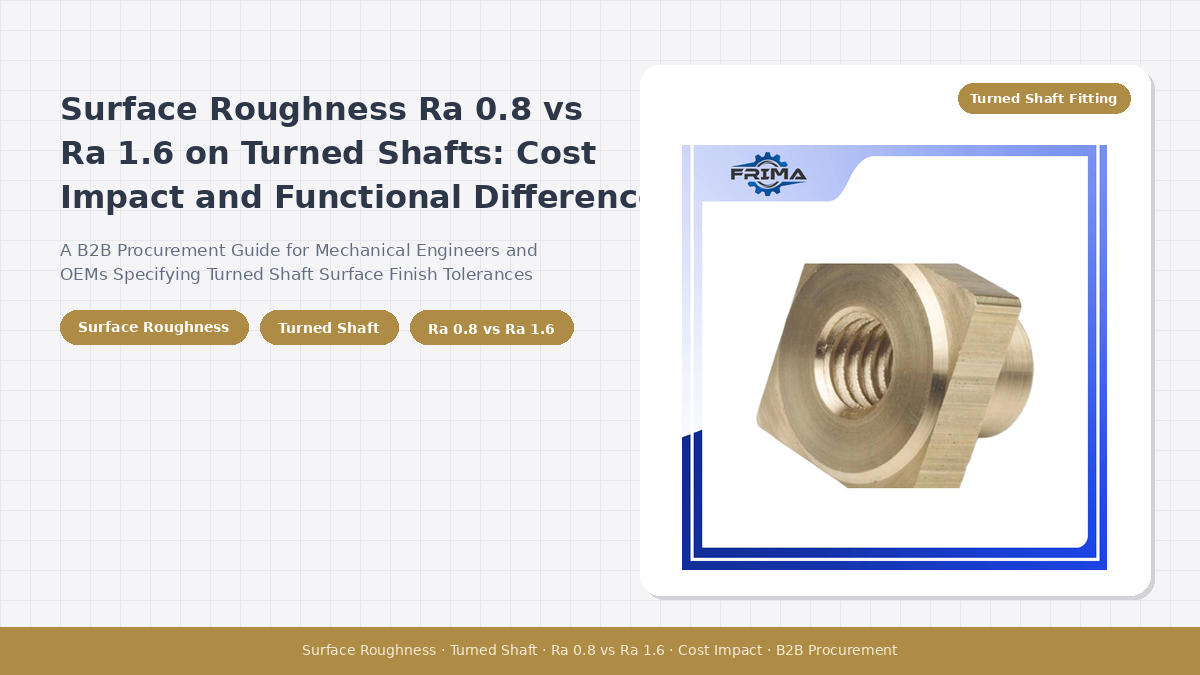Surface Roughness Ra 0.8 vs Ra 1.6 on Turned Shafts: Cost Impact and Functional Difference