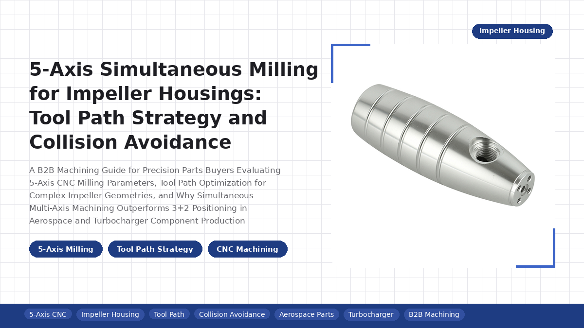5-Axis Simultaneous Milling for Impeller Housings: Tool Path Strategy and Collision Avoidance