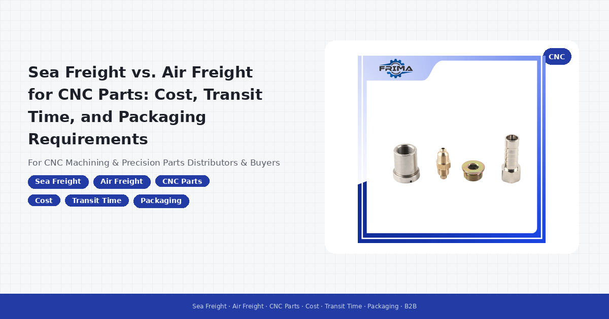 Sea Freight vs. Air Freight for CNC Parts: Cost, Transit Time, and Packaging Requirements
