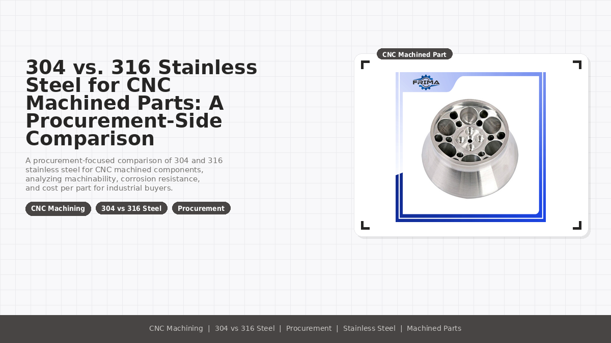 Acier inoxydable 304 vs acier inoxydable 316 pour les pièces usinées CNC : une comparaison du point de vue de l’approvisionnement