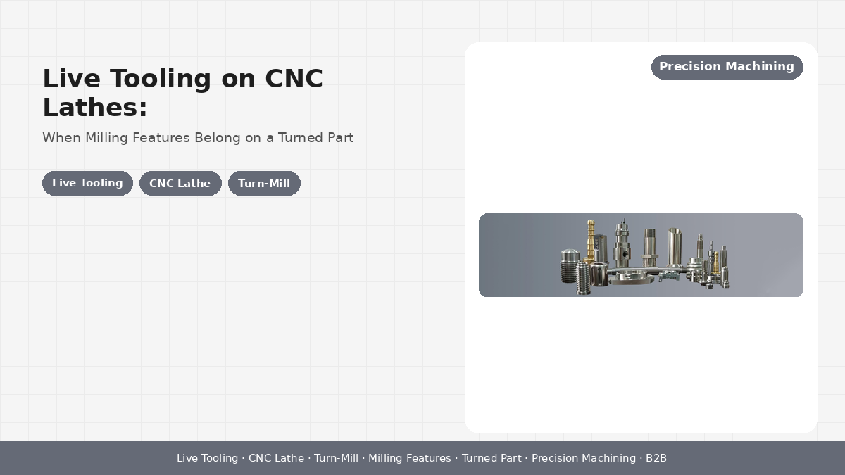 Live Tooling on CNC Lathes: When Milling Features Belong on a Turned Part