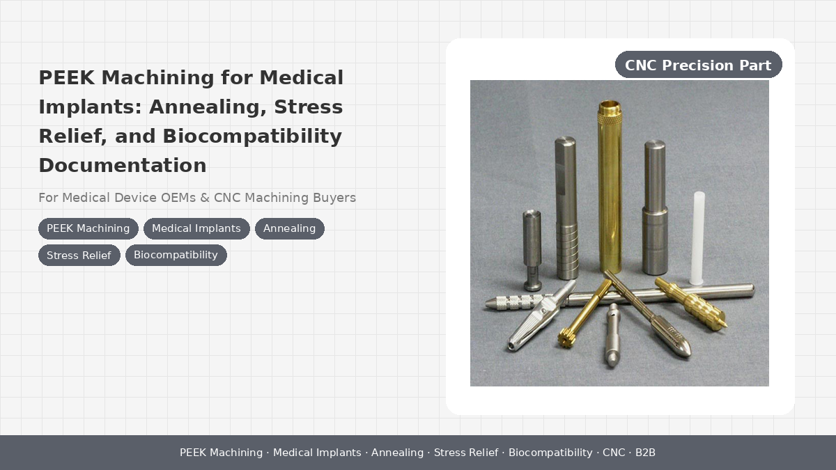PEEK Machining for Medical Implants: Annealing, Stress Relief, and Biocompatibility Documentation